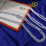 045New Sunflower Freshwater Pearl Sweater Necklace8-9mmNearly Round Slightly Flawed High Gloss Fashion Versatile Elegant Jewelry