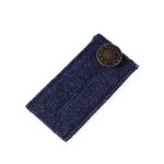 1 Pack Elastic Waist Extender Strong Adjustable Pants Button Easy Fit Boy Apparel (Navy, One Size)