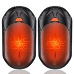 2-Pack Hand Warmer Rechargeable 6000mAh OUTJUT Portable Pocket Warmer 3 Heating Modes USB Electric Split Rechargeable Hand Warmer Suitable for Outdoor Sports, Camping, for Reno Patients