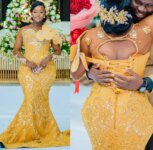 2024 Plus Size Mermaid Gold Prom Dresses Florals Crystals Lace Evening Formal Party Second Engagement Birthday Gowns Dress ZJ12
