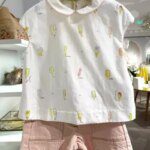 2025 New Girls Top Cotton Children Casual Kids Clothes Short Sleeve Ice Cream Daily Wear Matching OutfitsSummer Vacation