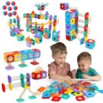 234-Piece Marble Run Track Building Blocks Toy Set, AOSITE Marble Race Construction Kit for Kids Ages 3-12, Creative Building Toys with Marbles for Boys and Girls Gift