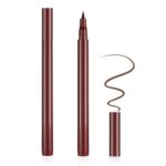 Aomig Felt Tip Pen Eyeliner, Waterproof Liquid Eyeliner Pencil, Eye Makeup Tools Long Lasting Liquid Eye Liner, Super Slim Smudgeproof Eyeliner Pen Suitable for All Eye Shapes Available(10# Brown)