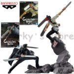 Bandai Original Combination Battle CHAINSAW MAN Anime Figure Denji SAMURAI SWORD Action Figure Toys for Boys Girls Kids Gifts