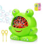 Betheaces NO.321 Bubble Machine with 2 Bottles of Liquid, Automatic Bubble Maker Toys for Kids Boys Girls Baby Toddlers, Bubble Blower 500 Bubbles per Minute Gifts for Indoor Outdoor Garden Game