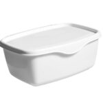 Box Storage Box Wipes Tissue Case Wipes Wipes Dispenser Case Wipes Container With Lid Tissue Holder With Lid Aldult Tissue Box Baby White Plastic under Bed Storage 5 Inches High (White, One Size)