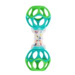 Bright Starts Oball Shaker BPA-Free Rattle Baby Toy, Age Newborn+