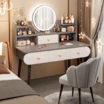 Cheap Makeup Vanity Table College Dorm Essentials Save Space Aesthetic Dressing Table Big Size Vestidores Lounge Suite Furniture