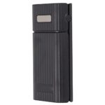 DIY Power Bank Box, 2 in 1 Portable Charger 2 Sections 21700/18650/18700/20700 Battery Charger Type C Fast Charging Power Bank, Mobile Power Case Kit (Black)