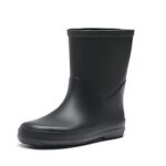 DREAM PAIRS Kids Wellies Boys Girls Wellington Boots Waterproof Non-Slip Short Rain Boots Toddler/Little Kid/Big Kid,Size 13 Little Kid,Black,SDRB2203K-E