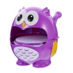 ERINGOGO Owl Bubble Maker for Fun Bath for Color Recognition Lightweight Portable Bubble Blowing Machine for Boy Girl Creative Outdoor Playtime