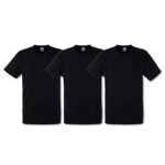Fruit of the Loom Men's Heavy T Shirt, Black, XL UK