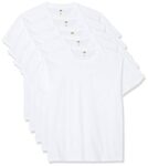 Fruit of the Loom Men's Original Tee, 5 Pack T-Shirt, White (White 30), Large (Size:L) (Pack of 5)