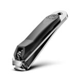FVION Baby Nail Clippers - Stainless Steel Baby Nail Trimmer, Small Jaw Finger Nail Clippers for Toddler, Kids, Infant, Babies - Nail Grooming Tool Safe for Newborn and Up (Black)