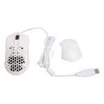 Gaming Mouse, Fashionable Wired Gaming Mouse 125HZ 7200 DPI 6 Programmable Buttons RGB Backlight Ergonomic for Gaming (White)