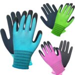 GAVOROHANS 3 Pairs Gardening Gloves Superior Grip Work Gloves Durable Comfortable Breathable Multipurpose for Gardening Construction, Logistics,Warehousing,Landscaping (3Pairs Medium)