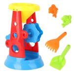 Glow Outdoor Game 5-Piece Set Of Beach Toys, Sand Set, Sand Toys, Summer Outdoor, Children’ S Early Education Beach Inflatable Game Table for Pool (Multicolor, One Size)