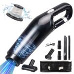 Grixz Handheld Vacuum Cleaner, 10000Pa Powerful Car Vacuum Cleaner, Lightweight Mini Vacuum Cordless Air Duster, Portable Rechargeable Vacuum for Car, Home, Office