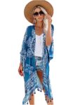 hejiagongsi Kimonos for Women Beach Cover up Kimono Cardigans Women's Swim Cover Ups Beach Coverups for Women uk