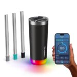 Hidrate Spark PRO 591ml Tumbler Black + 3 Bonus Straws