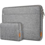 Inateck 13 inch Laptop Case Sleeve Bag Compatible with 13 inch MacBook Air/Pro M4 M3 M2 M1 2016-2025, 13.3 inch and 13.6 inch Surface Pro 11/10/9/X/8/7/6/5/4/3, with Accessory Bag, Grey