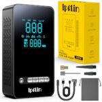 Ipflin Tyre Inflator Cordless Compressor - Portable Air Electric Bike Pump 150 PSI with Digital Display,Rechargeable Tyre Accessories for Car,Bike and Motorbike with Pressure Gauge and LED Light