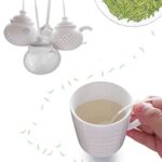 jieGorge Details About Tea Infuser Strainer Silicone Tea Bag Leaf Filter Diffuser, Kitchen,Dining & Bar for Easter Day (White)