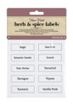 KitchenCraft Home Made Herb and Spice Jar Labels, Rectangular, Clear, Pack of 50