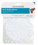KitchenCraft Rubber Jar Lid / Bottle Opener, 15 cm (6"), White