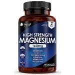 Magnesium Citrate Capsules 1620mg - Super Strength and High Absorption Magnesium Supplements - With 500mg Elemental Vegan Magnesium - Not Magnesium Tablets - Muscle & Sleep Support (Two Months Supply)