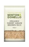 Minton & Donello - Organic Short Grain Brown Rice, Rich & Nutty, Bulk Pack, 1kg