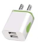 MOBIBAY US 2 Pin to USB Plug Travel Adapter Charger 1 Pack USA Wall Adaptor 2 USB Ports, American Universal America Power Charging for iPhone Samsung Smartphones Shaver Toothbrush ipad air pro max
