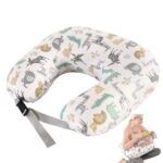 Nursing Pillow for Breastfeeding, Ergonomic Support Pillow Breast Feeding Pillows for Mom, Plus Size Original Breastfeeding Pillows with Adjustable Waist Strap & Removable Cotton Cover (Large, Animal)