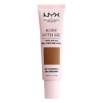 NYX Professional Makeup Bare With Me Tinted Skin Veil, BB Cream, Hydrating Aloe and Cucumber Extract, Skincare Inspired, Light Coverage, Deep Mocha