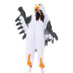 Onesieshow Animal Kigurumi Pyjamas Halloween Onesies Adult Kids Cartoon Seagull Cospaly Costume Cosplay Prop Halloween Costume