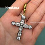 Pirmiana 18k Yellow Gold 7ct Pear DEF VS VVS1 Lab Grown Diamond Pendent Engagement for Women