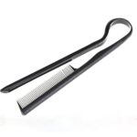 PULABO 1PC Useful Hair Straighten Salon Comb Hairdressing Smooth Tool Hold Tongs Hair Styling Tools for Women Hair Brush Straightener Durable