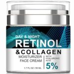 Retinol Cream Anti Wrinkle Face Cream, Anti Aging Collagen Cream, with 5% Hyaluronic Acid, Reduces Wrinkles, 24 hr Skincare for Most Skin Types - 50ml