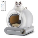 Self Cleaning Cat Litter Tray, Automatic Cats Litter Box Robot for Multi Cats with 65L+9L Extra Large/Odor Isolation/APP Control Smart Cat Toilet Box