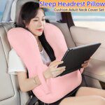 Sleep Headrest Pillow For Car Train Airplane Pillows Nap Shoulder Belt Cushion Adult Neck Cover Set Children Travel Accessories
