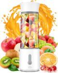 Smoothie Blender Portable Smoothie Blender USB Rechargeable 4000mAh 500ml BPA Free Fruit Vegetable Baby Food 6 Blades for Travel Kitchen Gym