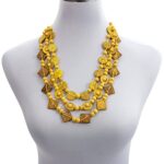 SOIMISS Womens Jewelry Shell Necklace Choker Wooden Bead Necklace Bohemia Beaded Necklace Embroidery Necklace Pendant Necklaces Green Statement Necklace Bamboo Woman Vintage Chain Necklace