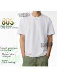Summer Pima T-shirt Men Double-sided Mercerized Long-staple Cotton Plain Tee 80 High Count Short Sleeve Basic Tops Male Clothes