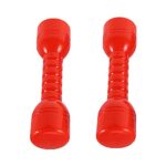 Toddmomy Plastic Dumbbells for Boys and Girls 2-piece Set Dumbbell Handles Non-slip Grip Perfect for Boys and Girls' Sports Fitness