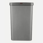 Tower T838005G Sensor Bin with Retainer Ring, Battery-Operated, 50L, Grey