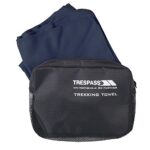 Trespass Soaked, Navy Blue, Antibacterial Microfibre Sports Towel with Mesh Bag, 45 x 90 cm, Blue