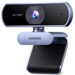 UGREEN Webcam for PC, Full HD 1080P/30fps Webcam for Laptop, Clear Stereo Audio Microphone, Auto Light Correction, 85° View Web Cam USB Camera for Live Streaming, Video Calling, Conferences, Switch 2