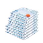 Vacuum Storage Bags 8 Combo (3 Jumbo/3Large/2 Medium), Space Saver Sealer Bags, Airtight Compression Bags for Clothes, Pillows, Comforters, Blankets, Bedding