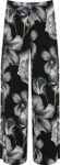 WearAll Women's Plus Floral Print Palazzo Trousers Lades Flared Wide Leg Pants Stretch - Black - 24-26