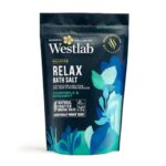Westlab Magnesium Relax Bath Salts 1kg - Ease Stress & Tension from Mind and Body. Scientifically-Proven to Restore Inner Peace. Mood-Boosting Neuroscent. 100% Natural, Chamomile & Bergamot.